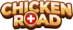 Chicken Road Schweiz Logo mit Schweizer Kreuz