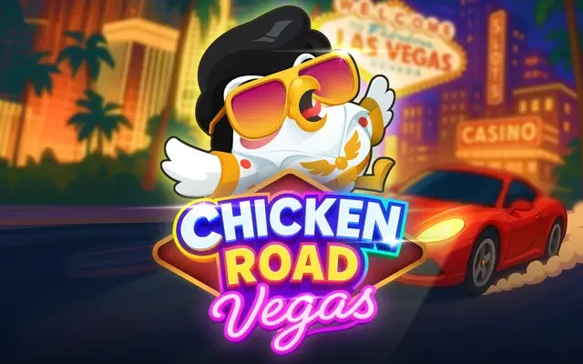 Chicken Road Vegas Banner von InOut Games